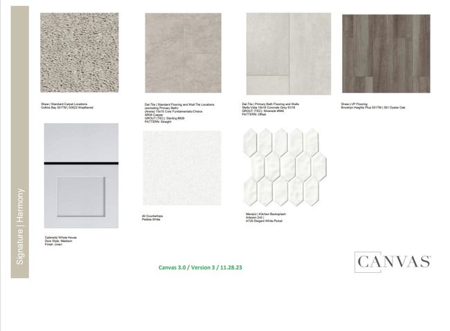 Design Selections. Home is under construction , design selections subject to change. | Image 4