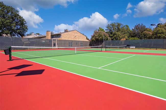 Community tennis courts with lighting for evening use. Popular amongst the neighbors for pickleball as well! | Image 33