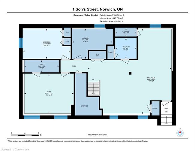 1 Son's St, House other with 4 bedrooms, 3 bathrooms and 7 parking in Springford ON | Image 26
