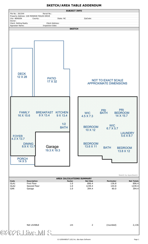 228 Monroe Fields Dr, Benson, NC, 27504-8912 | Card Image