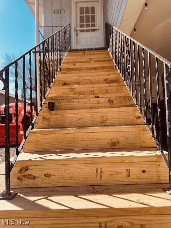 New Amish Built Stairs to rental house entryway | Image 26
