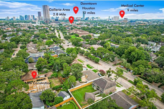 Unbeatable Central Location — Just 2.8 miles to The Galleria, 9 miles to the Medical Center, and 12 miles to Downtown Houston. Nestled among luxury homes and new construction, this home offers exceptional access and long-term value. | Image 46