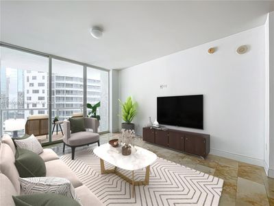 1904 - 218 Se 14th St, Condo with 1 bedrooms, 1 bathrooms and null parking in Miami FL | Image 3