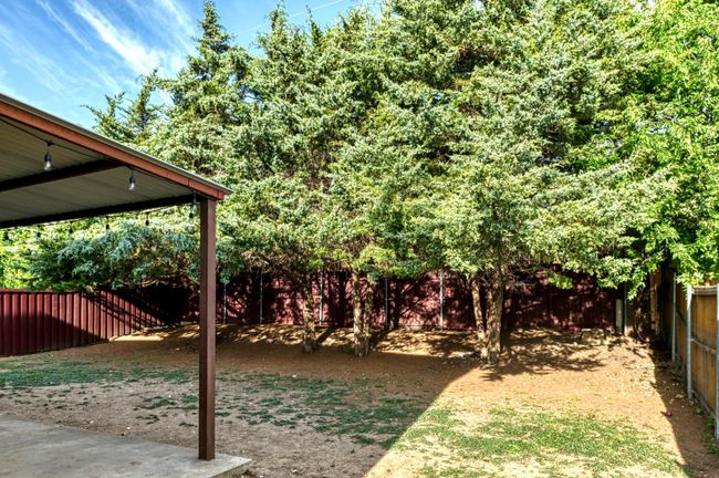 View of fenced backyard | Image 16