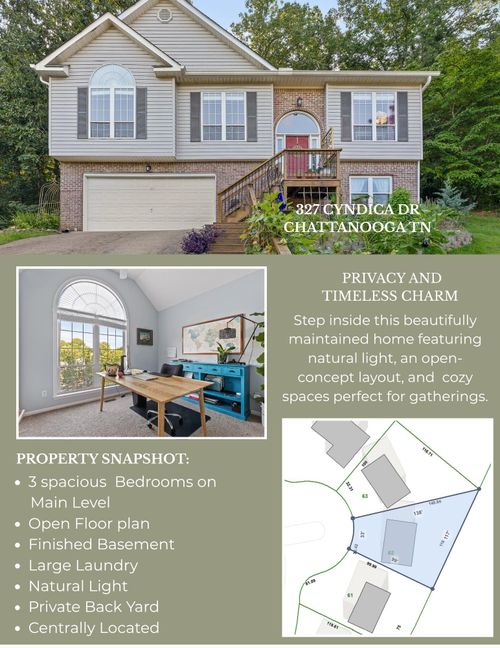 327 Cyndica Dr, Chattanooga, TN, 37421-4461 | Card Image