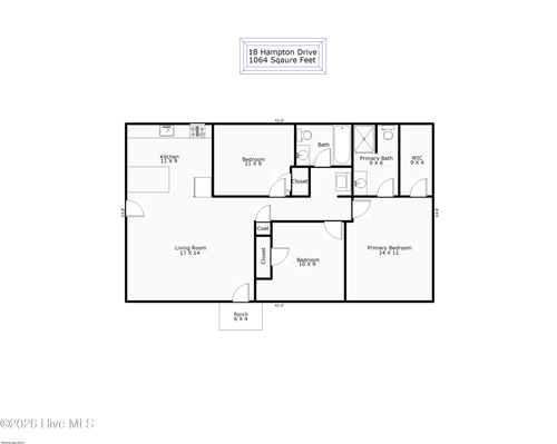 18 Hampton Dr, Castle Hayne, NC, 28429-5349 | Card Image