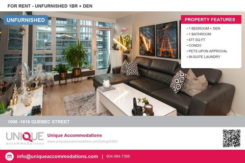 1006-1618 Quebec St, Vancouver, BC, V6A0C5 | Card Image