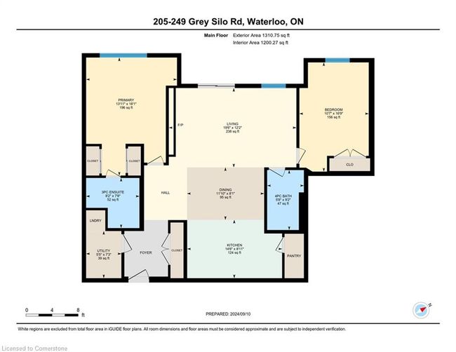 205 - 249 Grey Silo Rd, House attached with 2 bedrooms, 2 bathrooms and 1 parking in Waterloo ON | Image 49