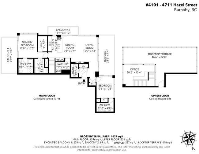 PH4101 - 4711 Hazel St, Condo with 2 bedrooms, 3 bathrooms and 2 parking in Burnaby BC | Image 40