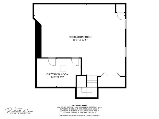 Finished full basement level floor plan. | Image 30