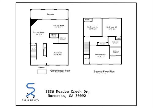 3836 Meadow Creek Dr, Peachtree Corners, GA, 30092-5210 | Card Image