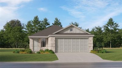 View of front of house featuring a garage and a front lawn | Image 1