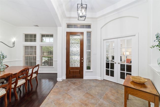 French doors lead to the office at the front of the home. | Image 7