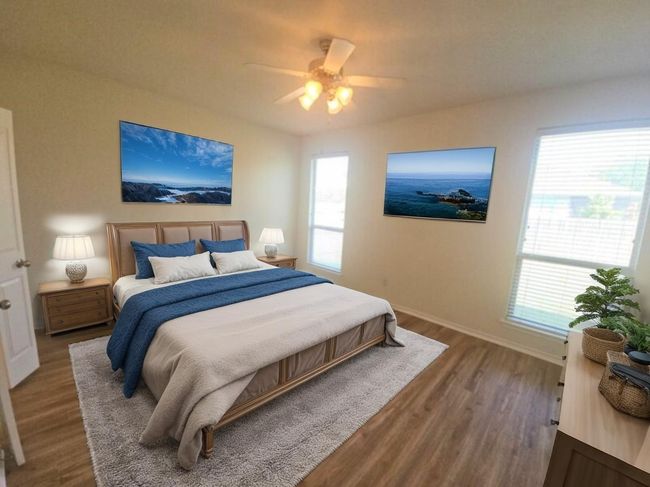 virtually staged primary bedroom | Image 17