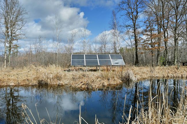 Another photo of the solar panel which takes advantage of the cleared area. | Image 62
